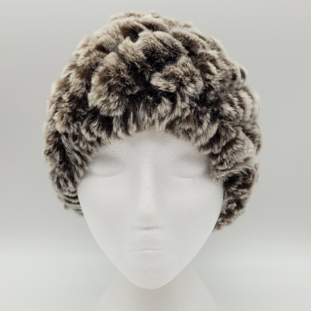 HANDMADE | fur knit beanie toque winter hat